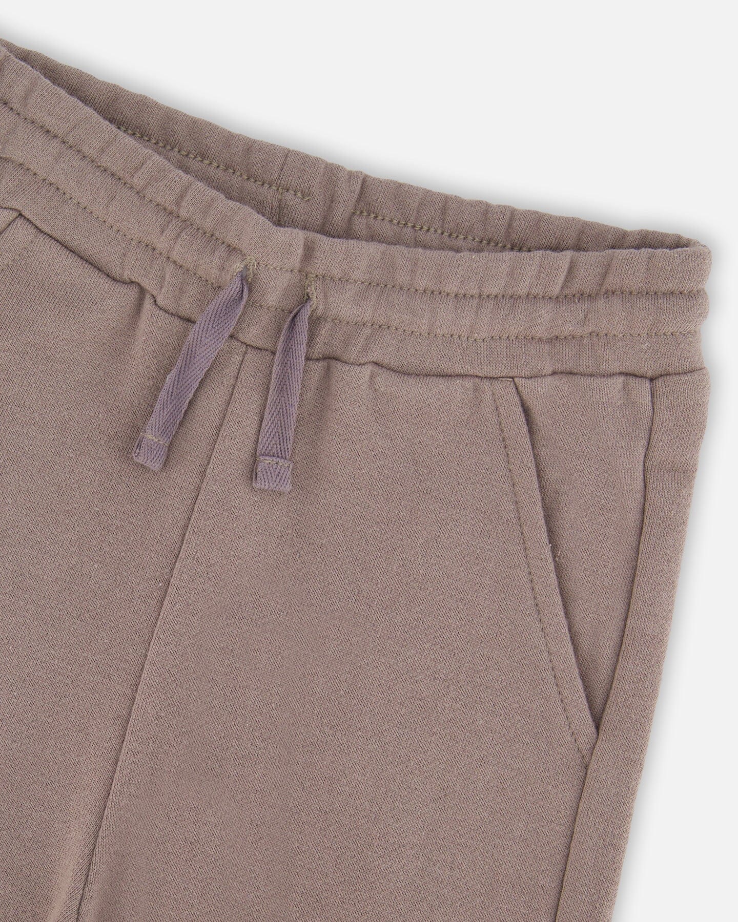 French Terry Sweatpants With Cargo Pocket Taupe