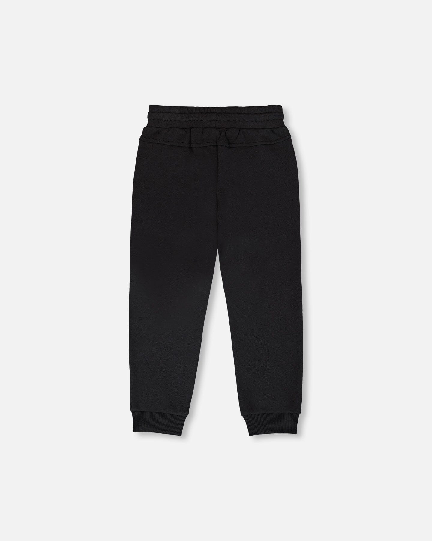 French Terry Sweatpants With Cross Seams Black