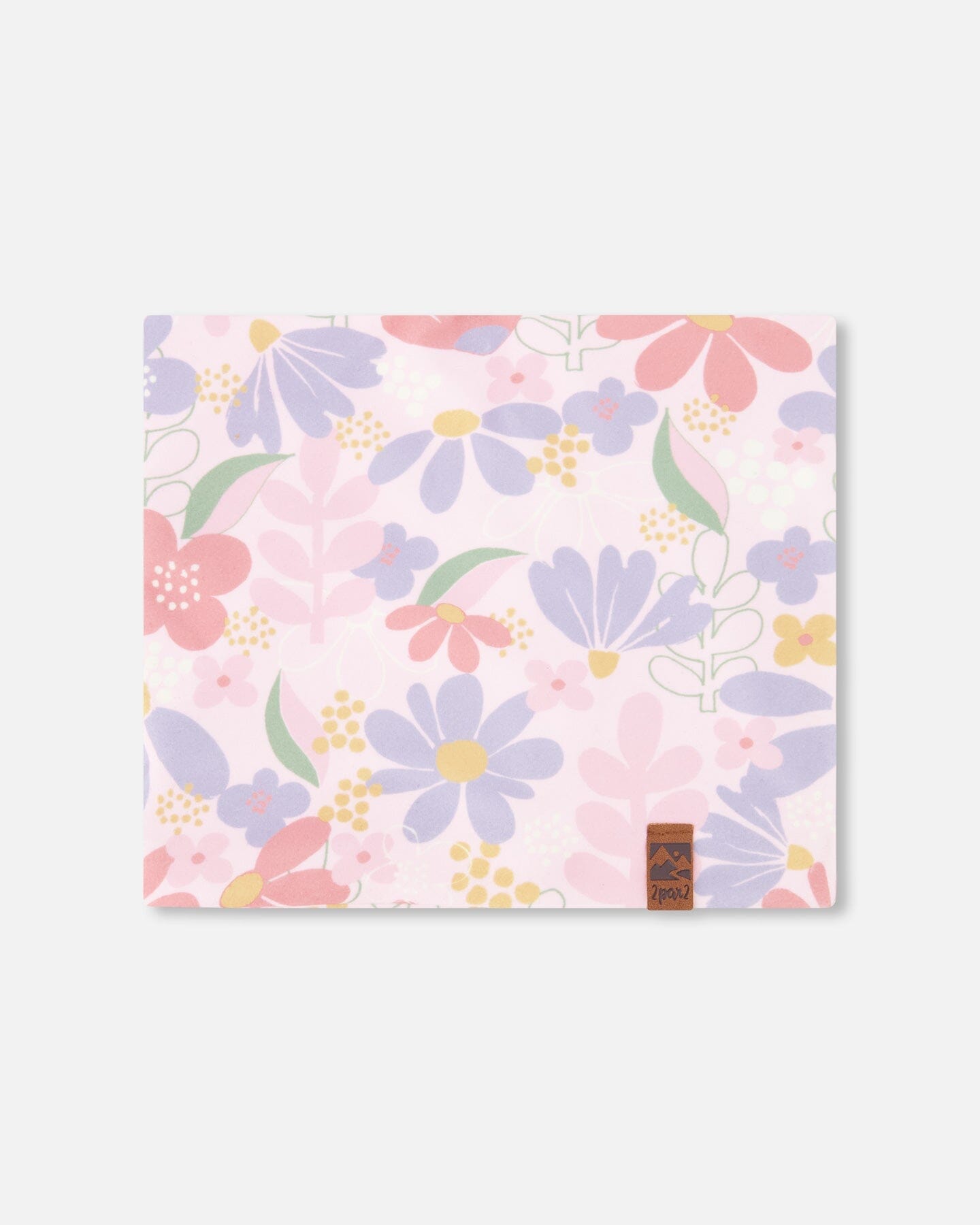 Stretch Jersey Neck Tube Pink Flower Print