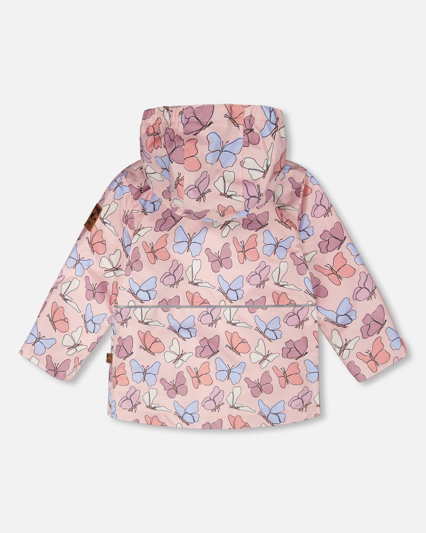 Mid-Season Jacket Pink Printed Butterflies