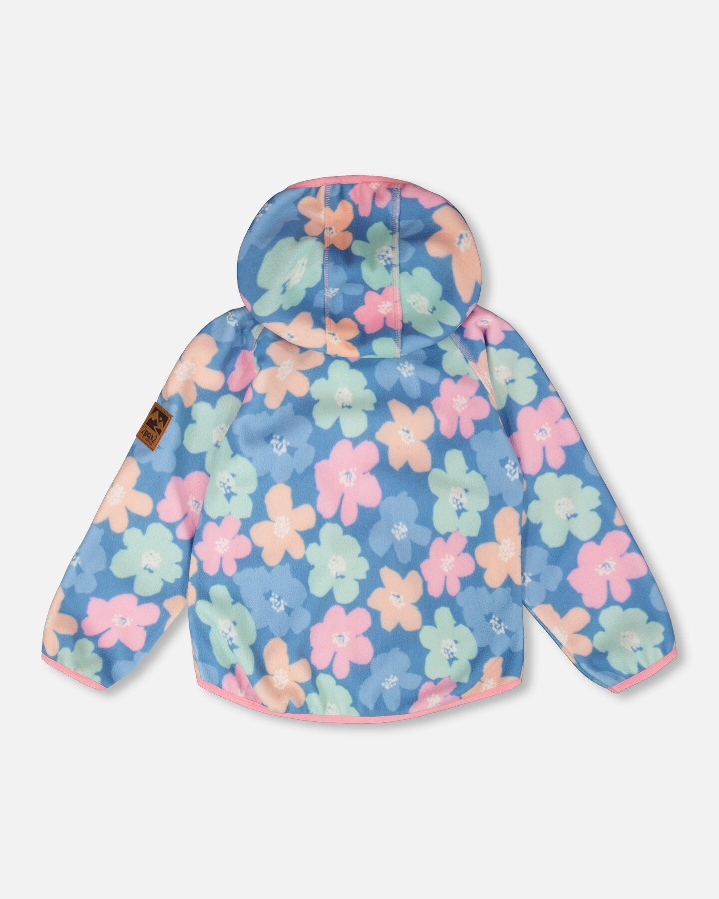 Windfleece Jacket Blue Flower Print