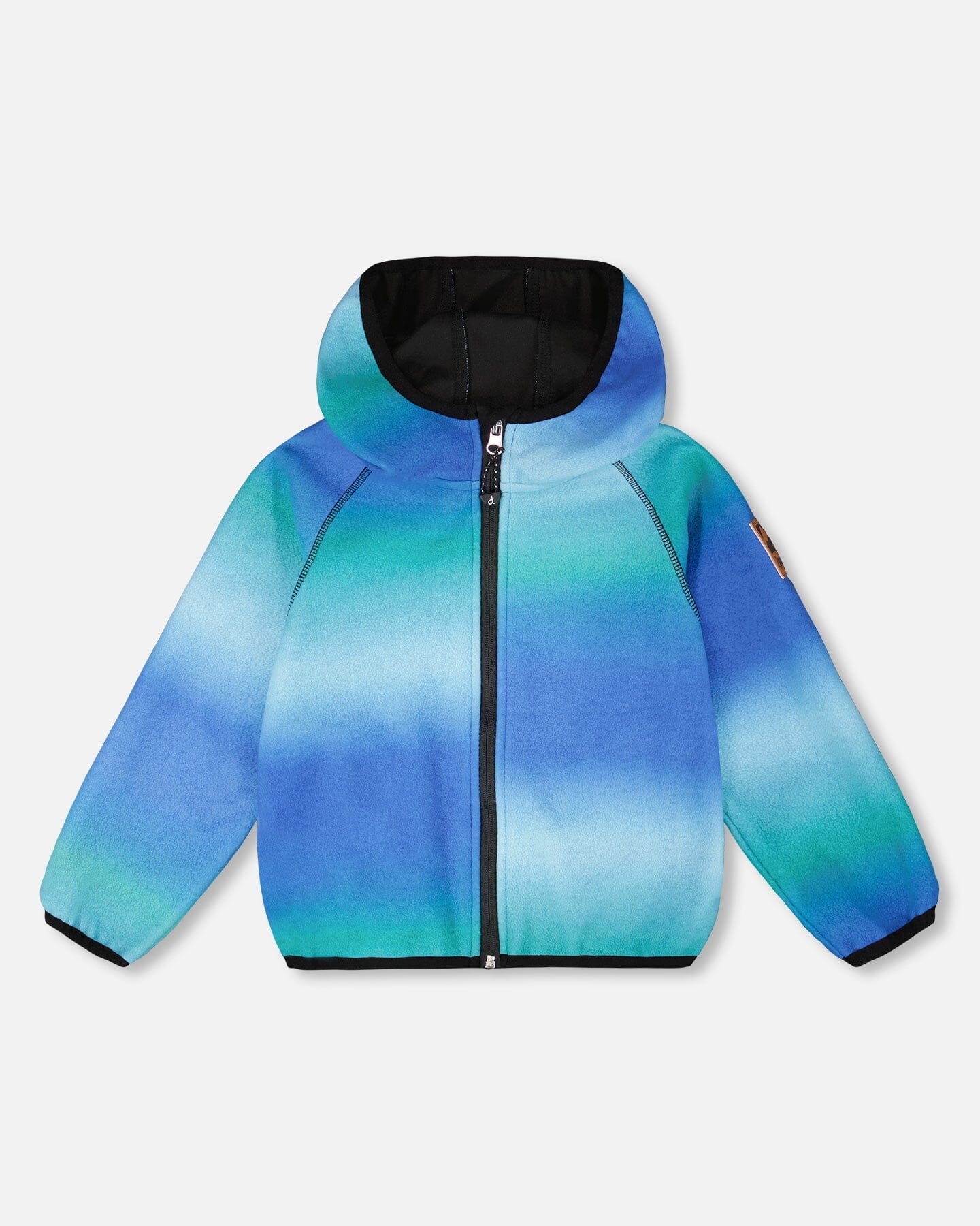 Windfleece Jacket Blue To Black Gradient