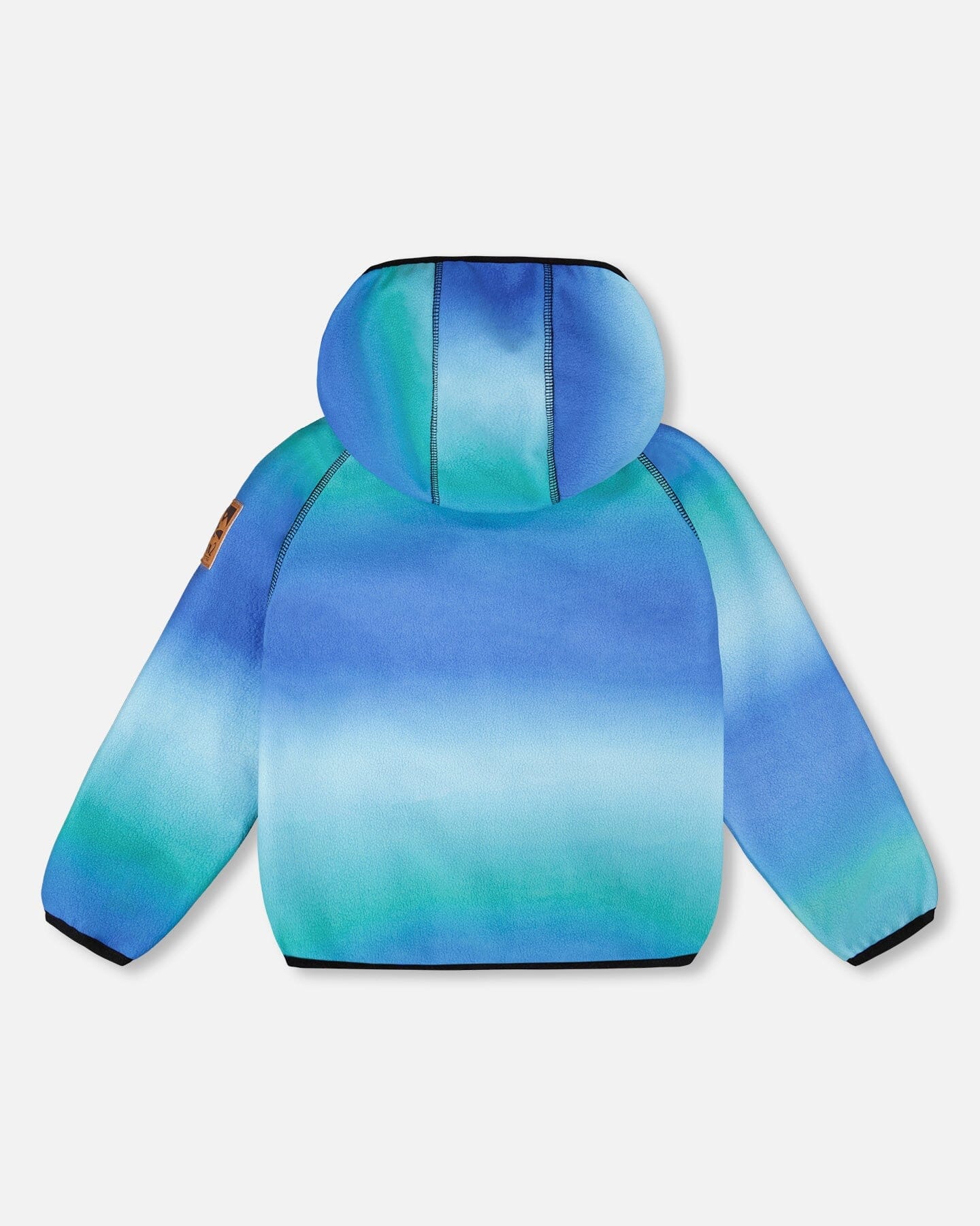 Windfleece Jacket Blue To Black Gradient