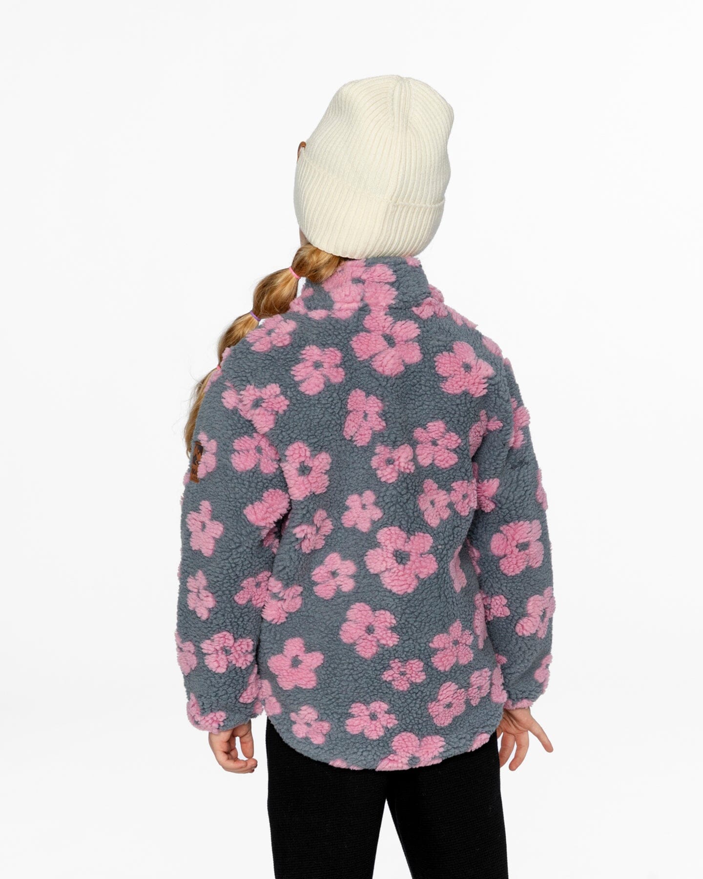 Sherpa Jacket Pink Flowers