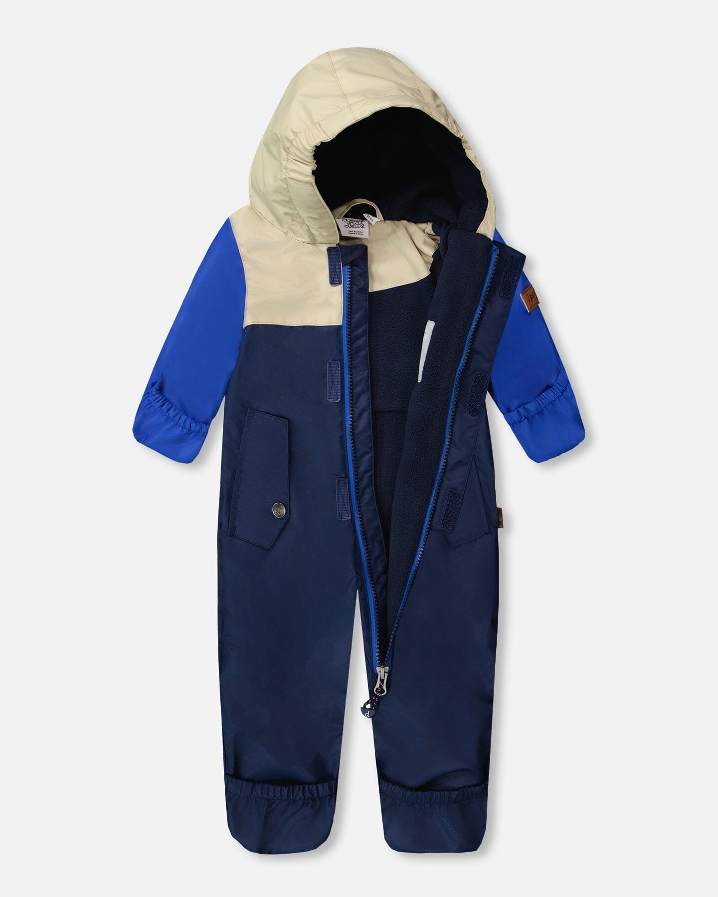 Baby Mid-Season One-Piece Outerwear With Hat Beige