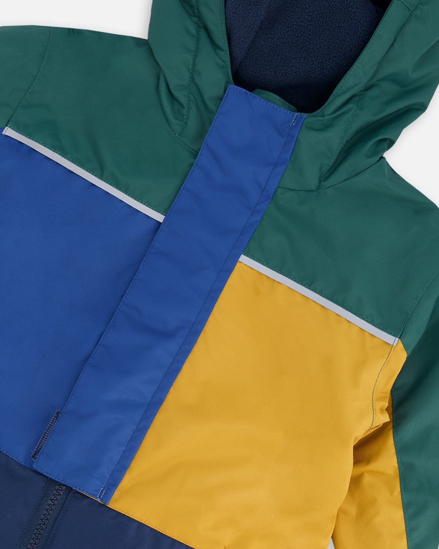 Kids Mid-Season One-Piece Outerwear Navy Colorblock