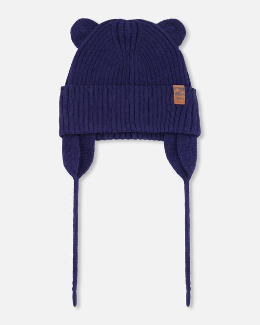 Baby Knit Hat Navy Blue