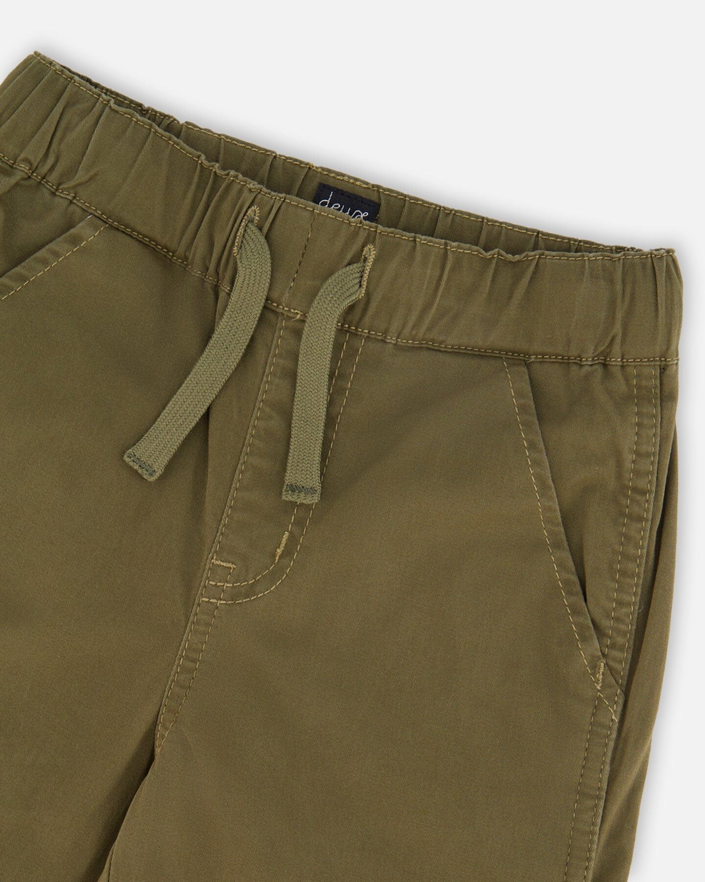 Stretch Twill Carpenter Pants Dark Khaki Green