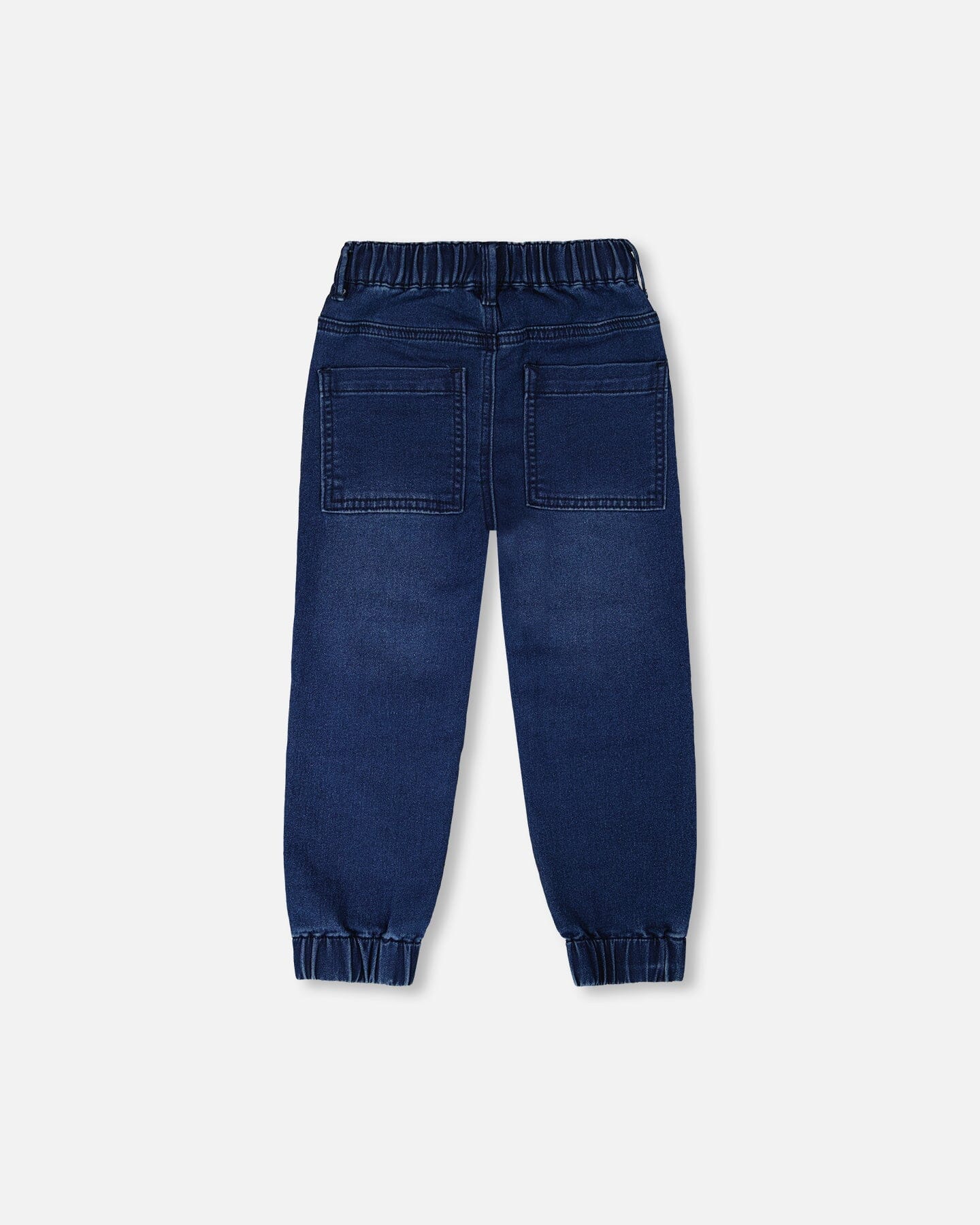 Stretch French Terry Denim Jogger Navy Blue