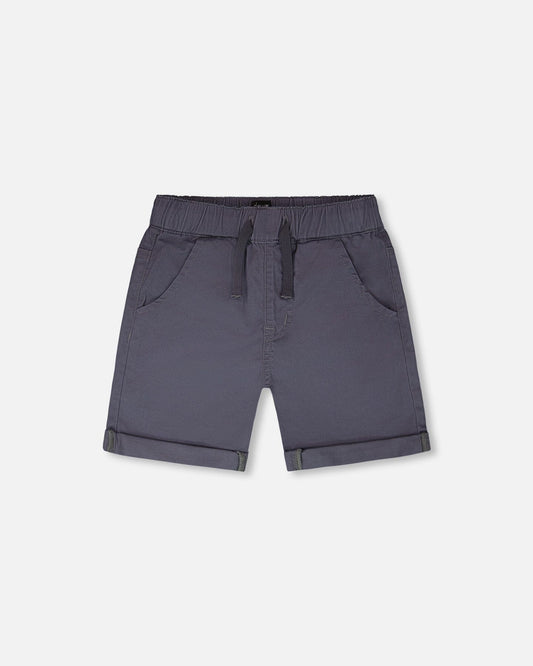 Stretch Twill Shorts Grey