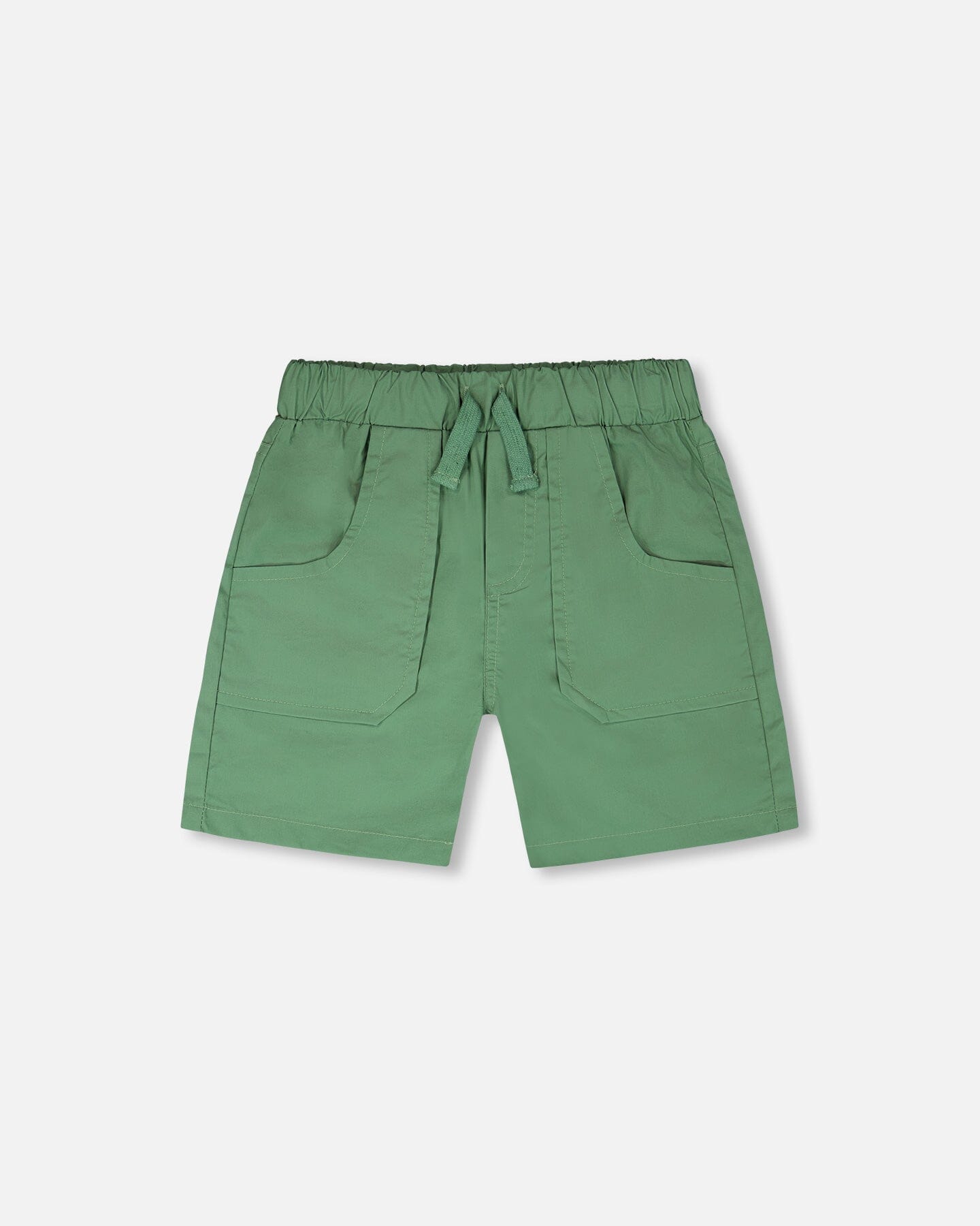 Parachute Shorts With Patch Pockets Green