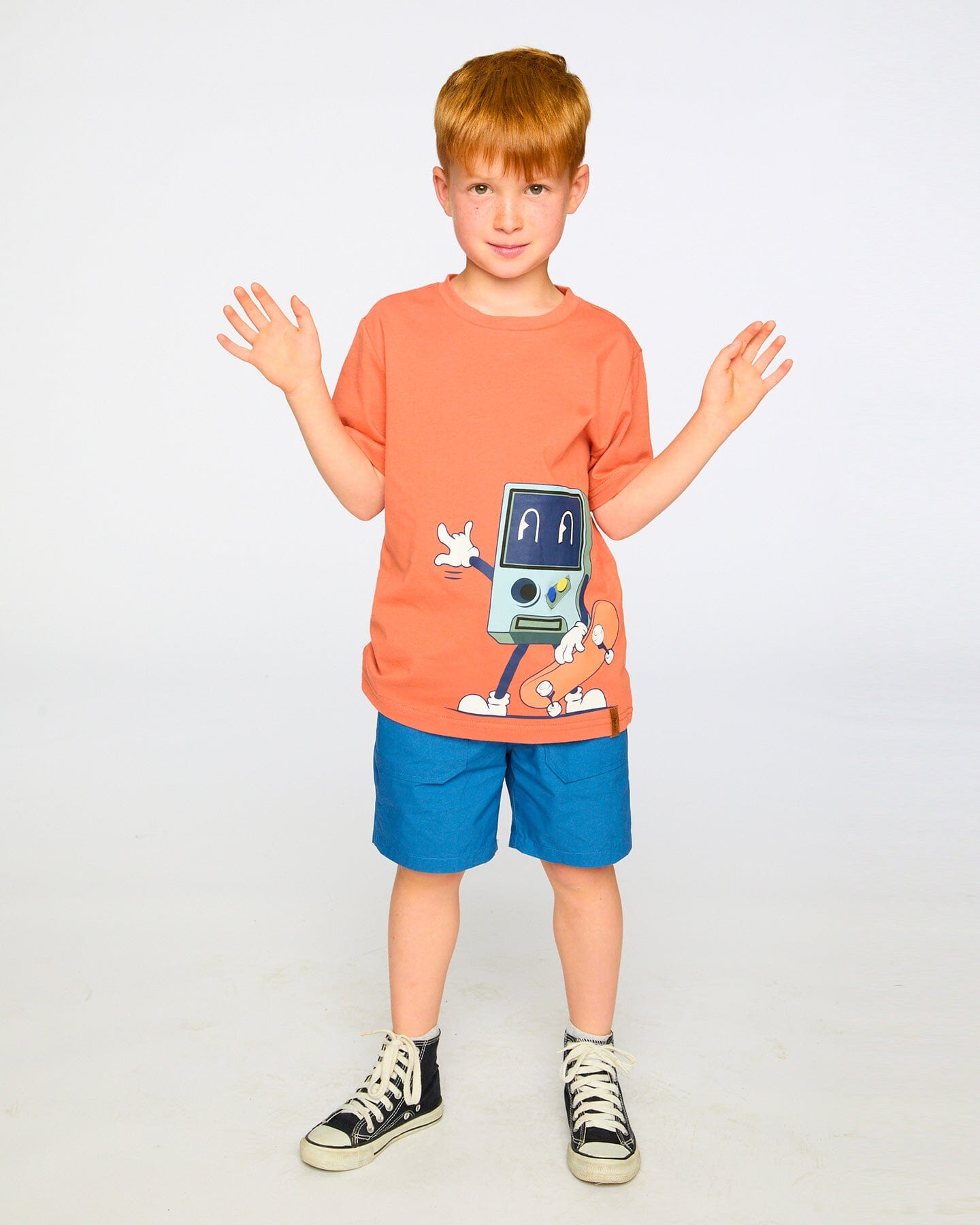 Parachute Shorts With Patch Pockets Dark Blue