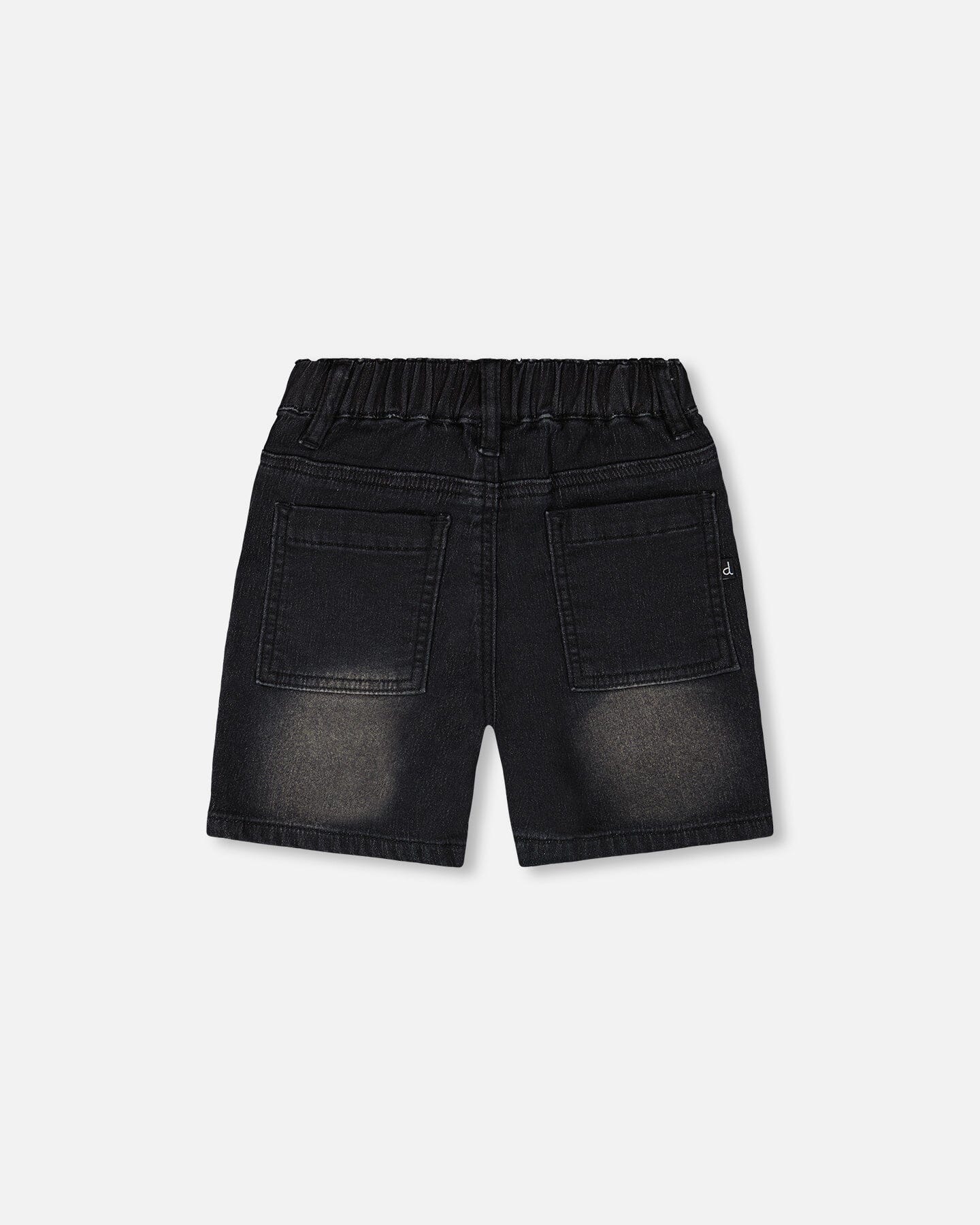 French Terry Grey Denim Shorts