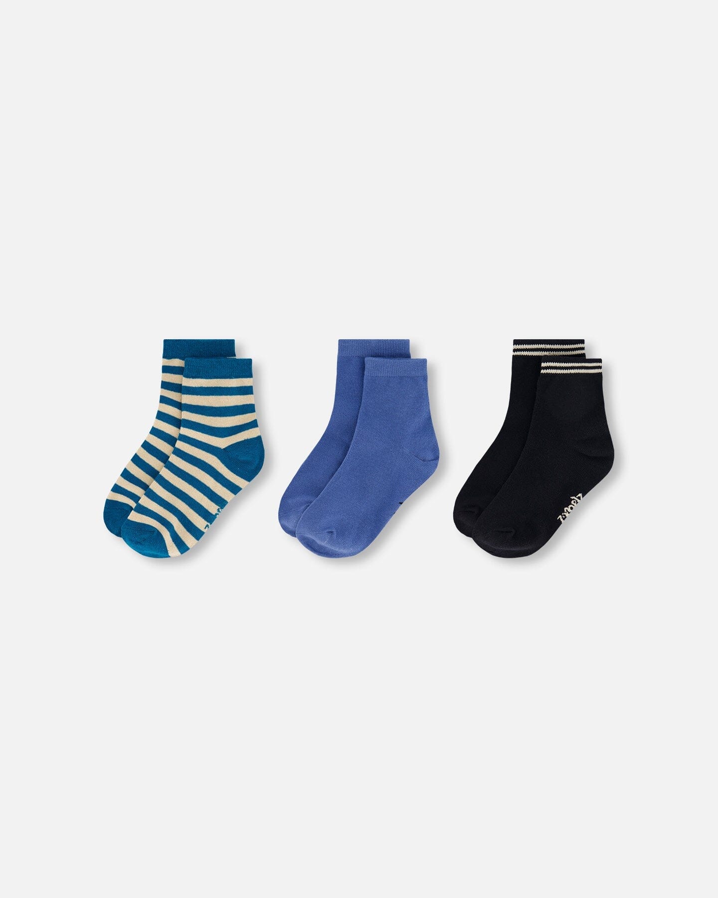 Socks (3 Pairs) Set Striped Green