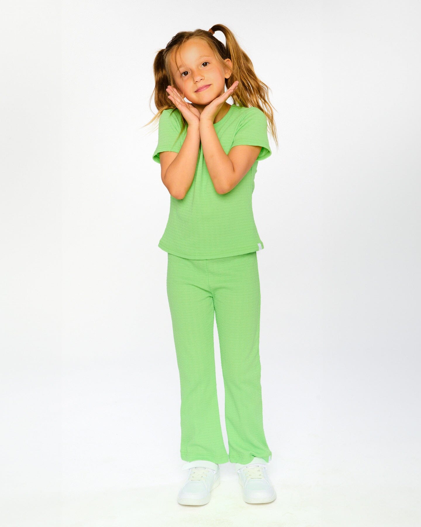 Crinkle Jersey Leggings Mint Green
