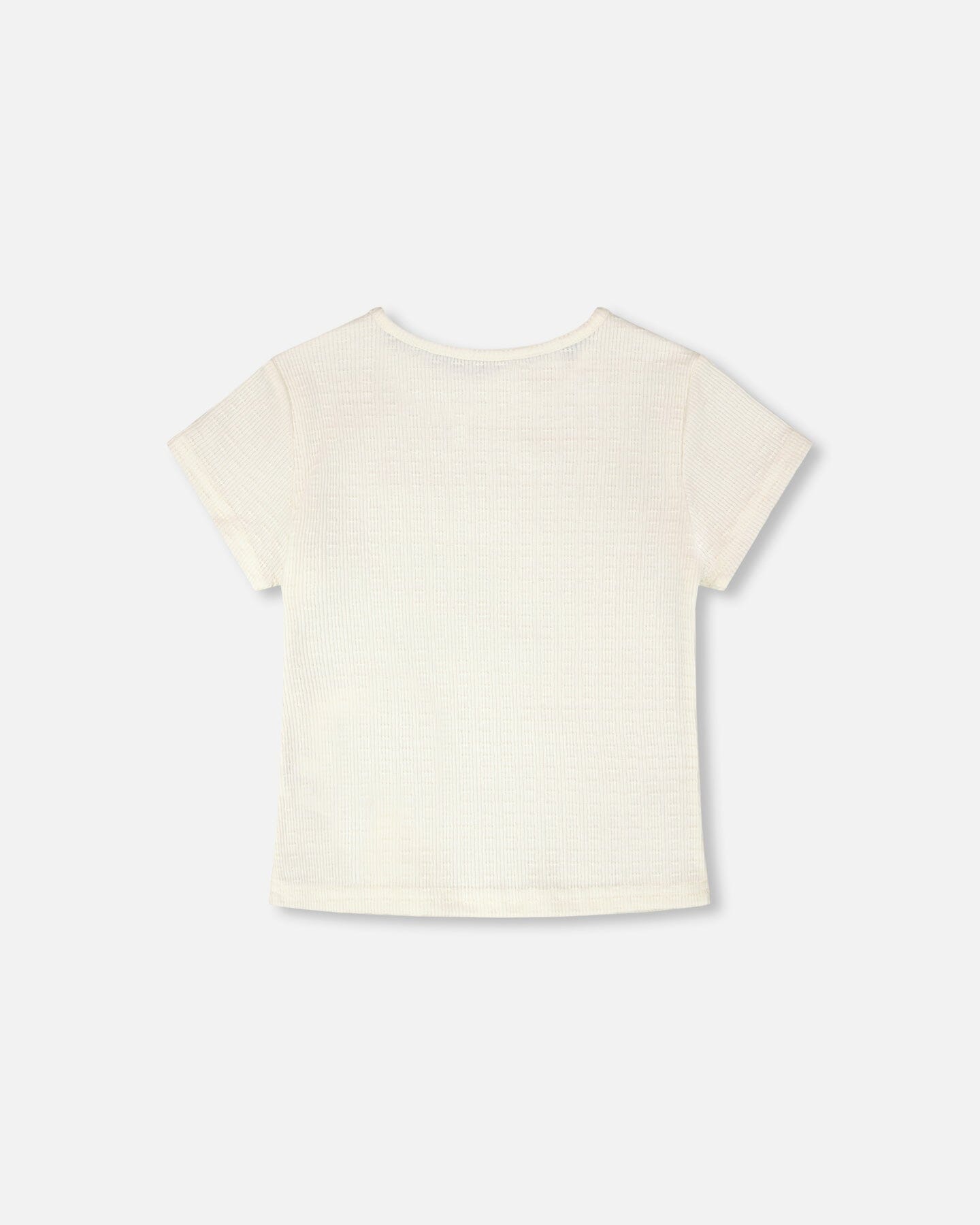 Crinkle Jersey T-Shirt Off White