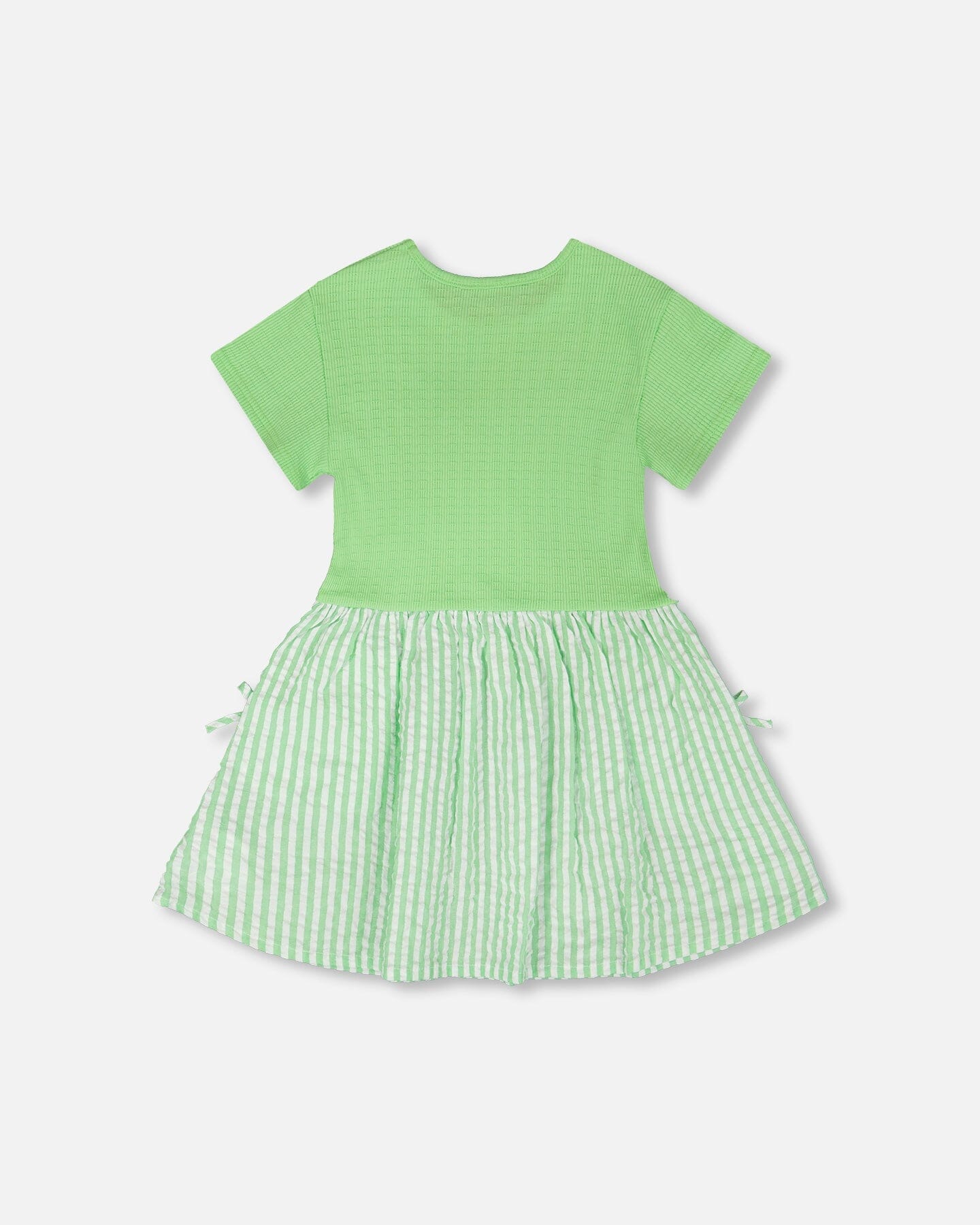 Bi-Material Dress Mint Green