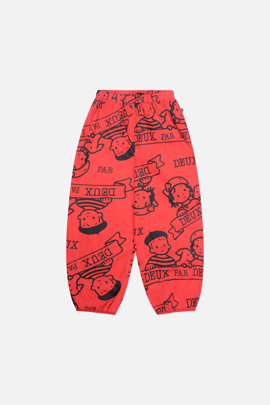 40th Anniversary Adult Printed Poplin Pant Poppy Red