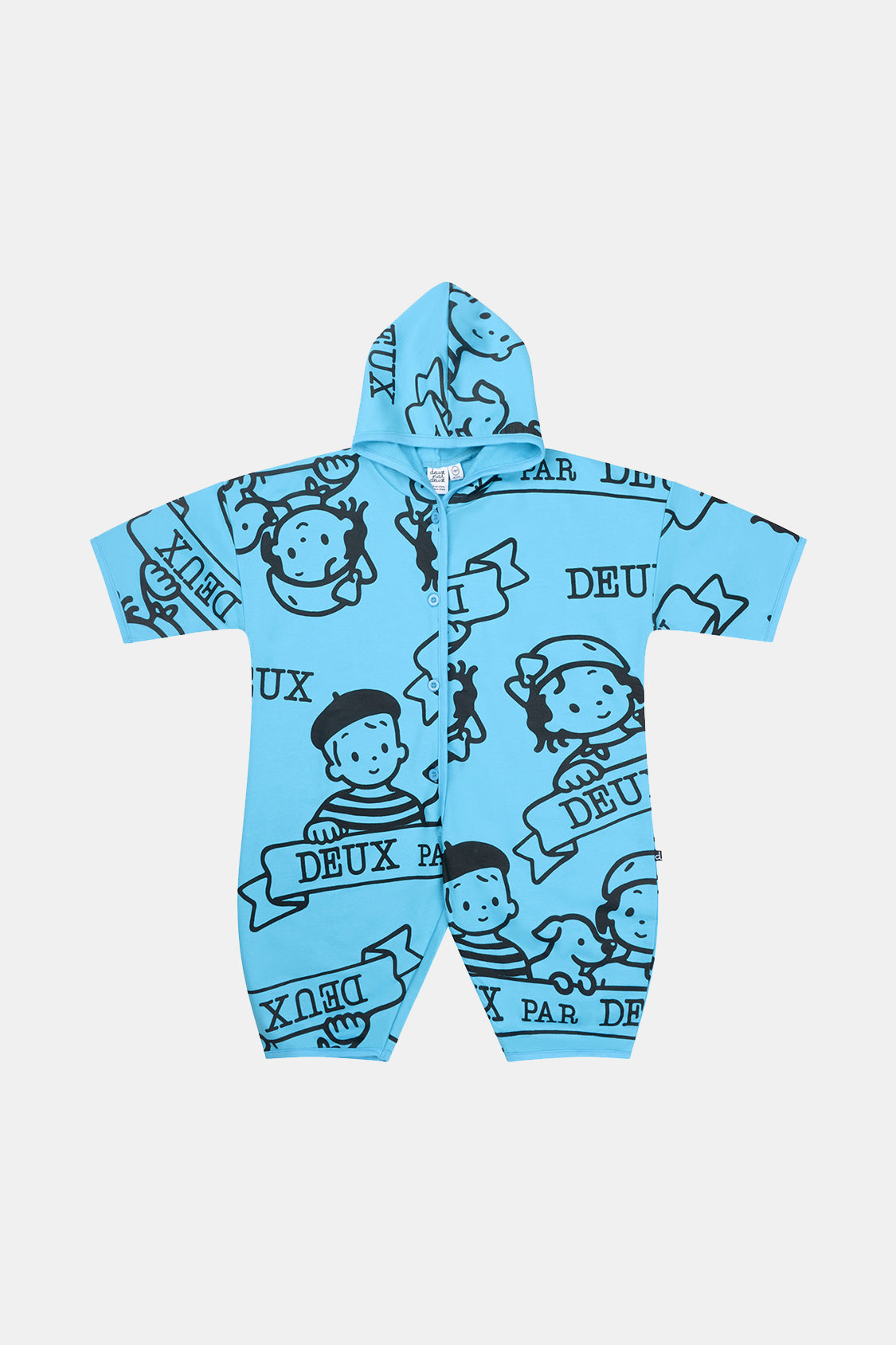 40Th Anniversary Printed Jersey One-Piece Sky Blue
