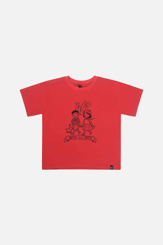 40Th Anniversary Graphic T-Shirt Poppy Red