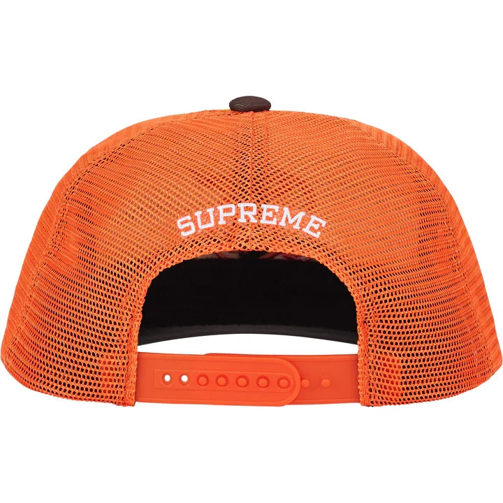 Supreme 'Contrast S' Mesh Back 6-Panel Cap - Orange/Yellow/brown