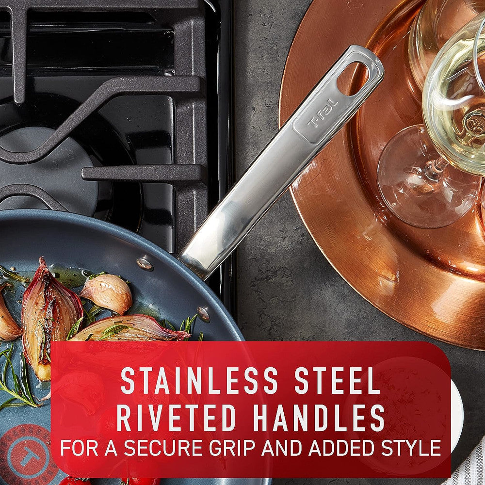 T-FAL H8680454 Platinum Stainless Steel Fry Pan 24cm