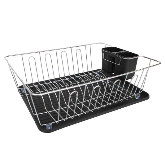 HOME AESTHETICS HA-4401 Dishrack Chrome with Rubbermaid
