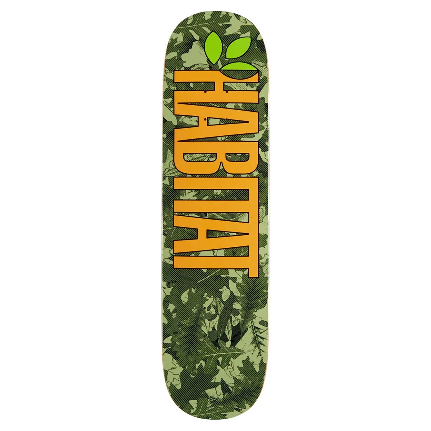 Habitat 'Oak Gamma' Skateboard Deck - Green/Orange