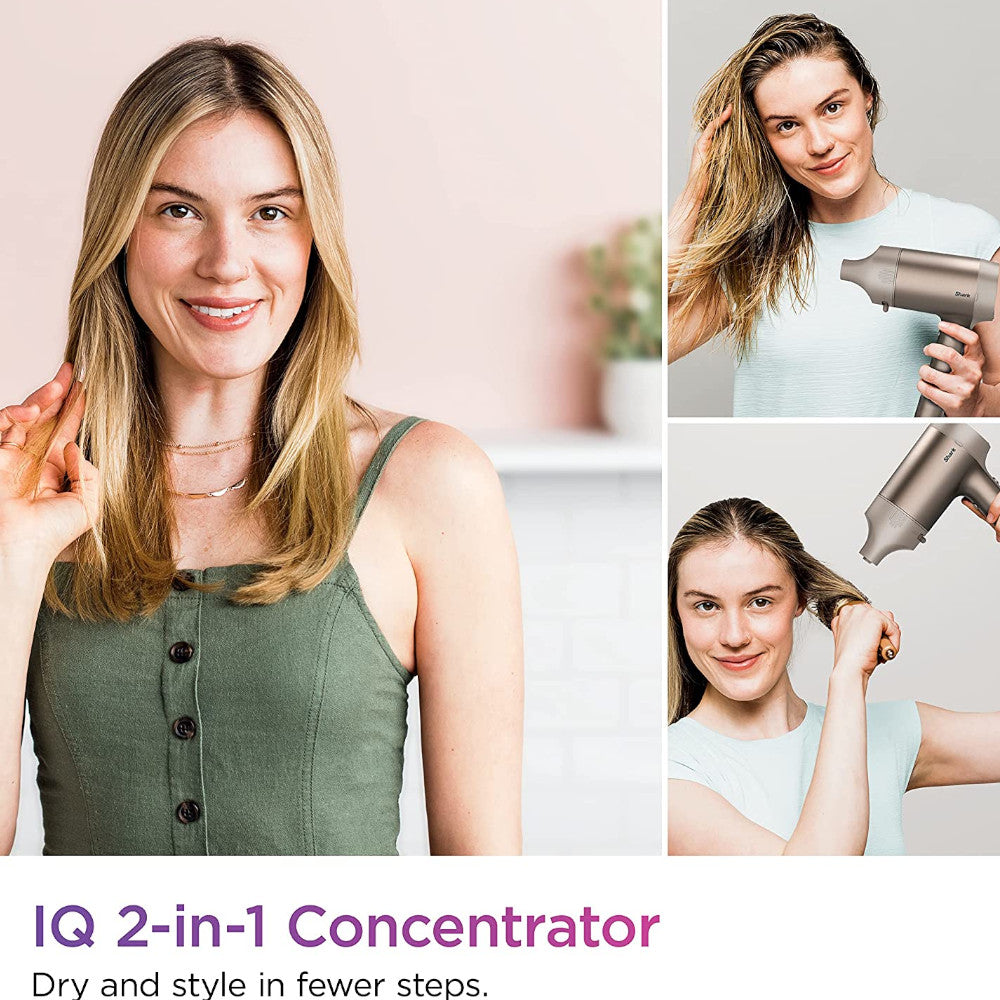 SHARK Blow Dryer HyperAIR Fast-Drying with IQ 2-in-1 Concentrator - Factory serviced with Home Essentials warranty - HD102C
