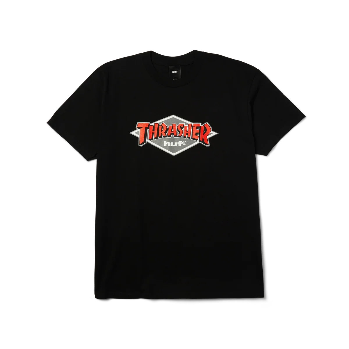 HUF x Thrasher 'Logo' Tee - Black