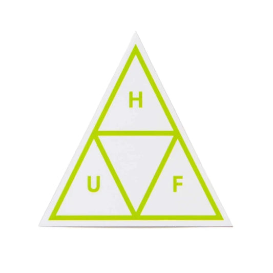 HUF 'Triple Triangle' Sticker - Green Lime