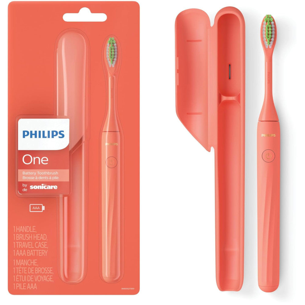 PHILIPS SONICARE HY1100/01 One Battery Toothbrush - Coral