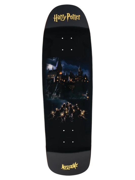 Welcome x Harry Potter 'Arrival' Skateboard Deck - Black/Gold Foil