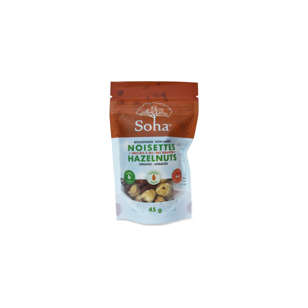 Organic Roasted Hazelnuts - Unsalted