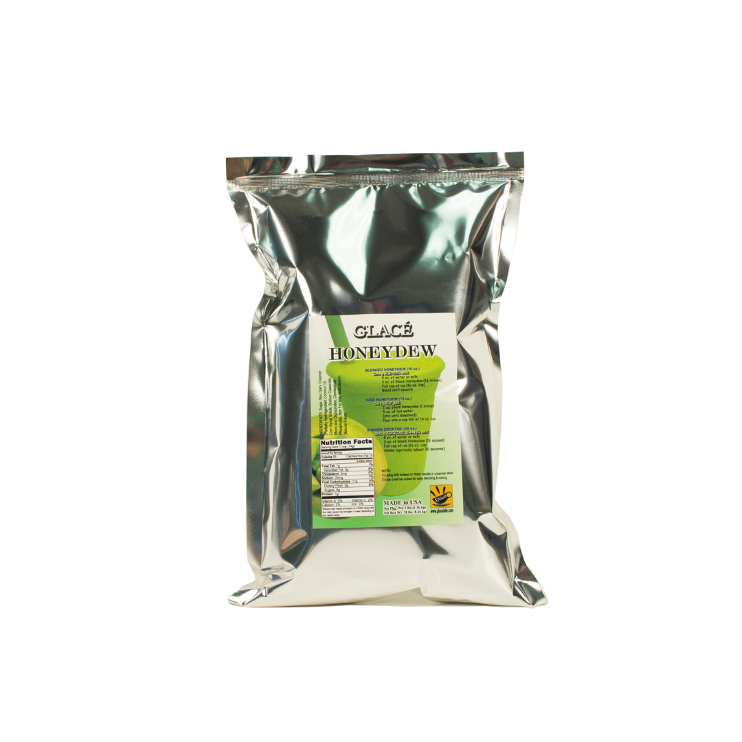 Honeydew 4 in 1 Mix for Bubble Tea, Smoothies, Lattes and Frappes, 3 lbs. Bag (Case 6 x 3 lbs. Bags)  - Ships Free Within Canada on Orders Above CAD $199