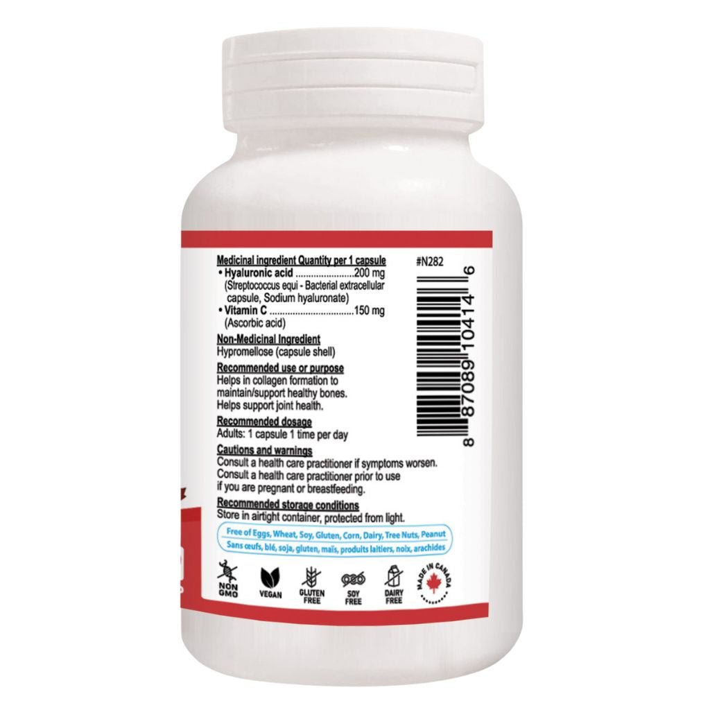 Nutridom HYALURONIC ACID w/ VITAMIN C, 60 VCaps