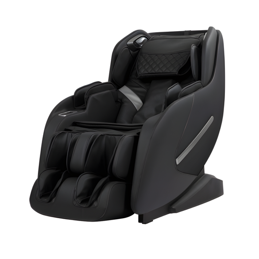 Fauteuil de massage iComfort 2D zéro gravité avec rails de guidage incurvés, 5 modes de massage, haut-parleurs Bluetooth - Noir (IC3860)