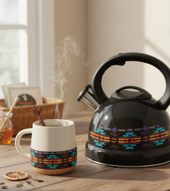 Black 3L Stainless Steel Tea Kettle