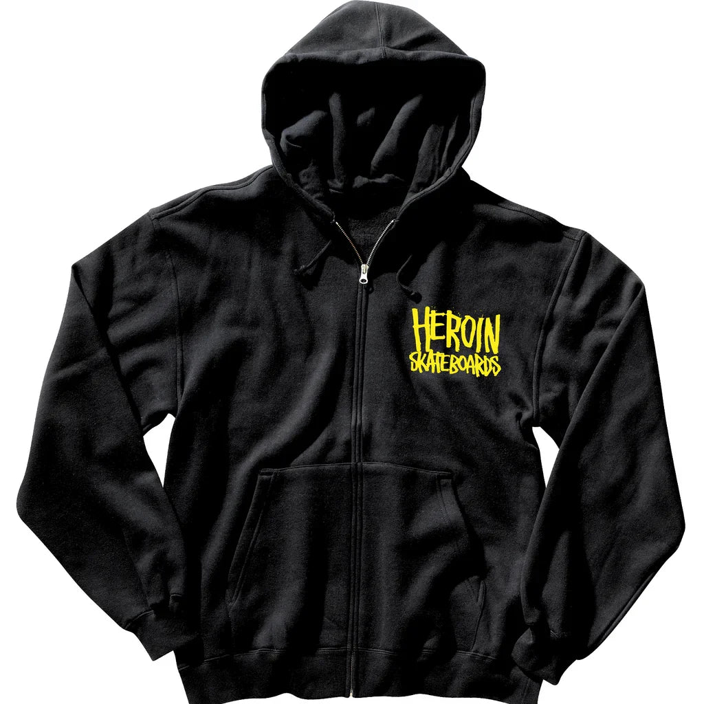 Heroin Skateboards 'Teggxas Chain' Hoodie - Black