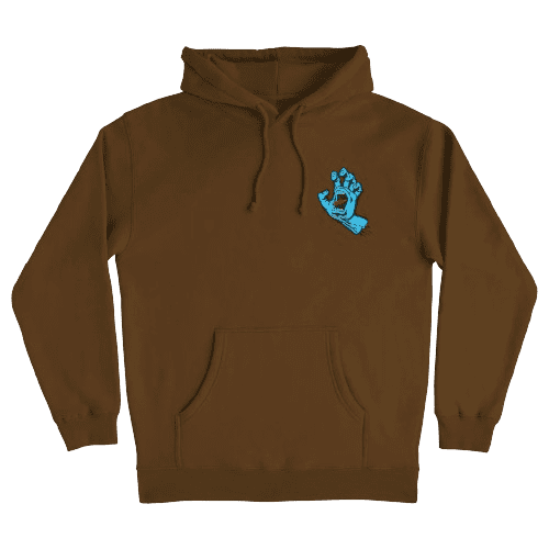 Santa Cruz 'Screaming Hand' Hoodie - Brown