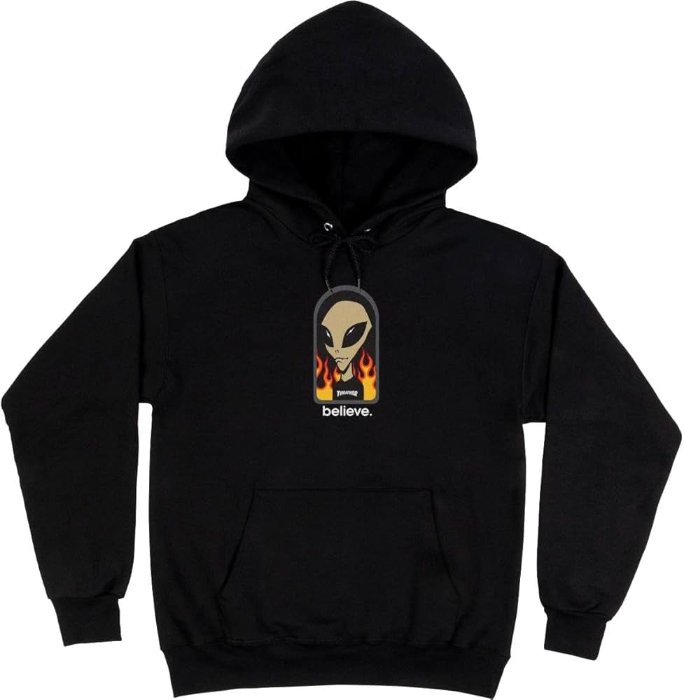 Thrasher x Alien Workshop 'Believe' Hoodie - Black