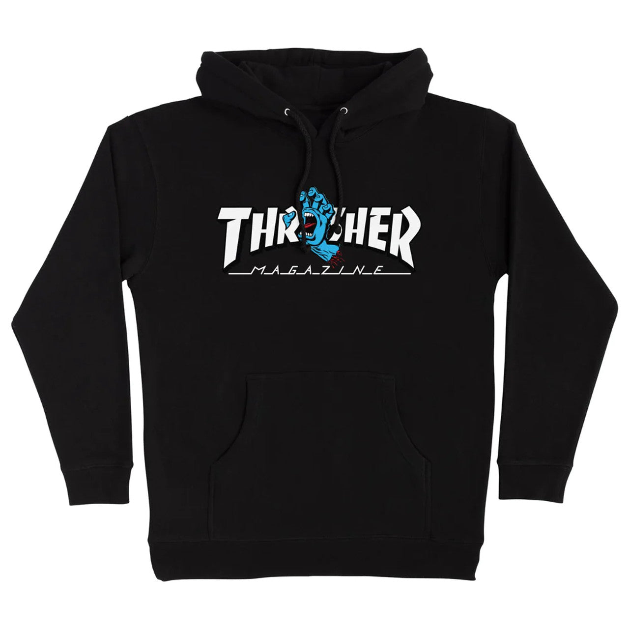 Thrasher x Santa Cruz 'Screaming Hand' Hoodie - Black