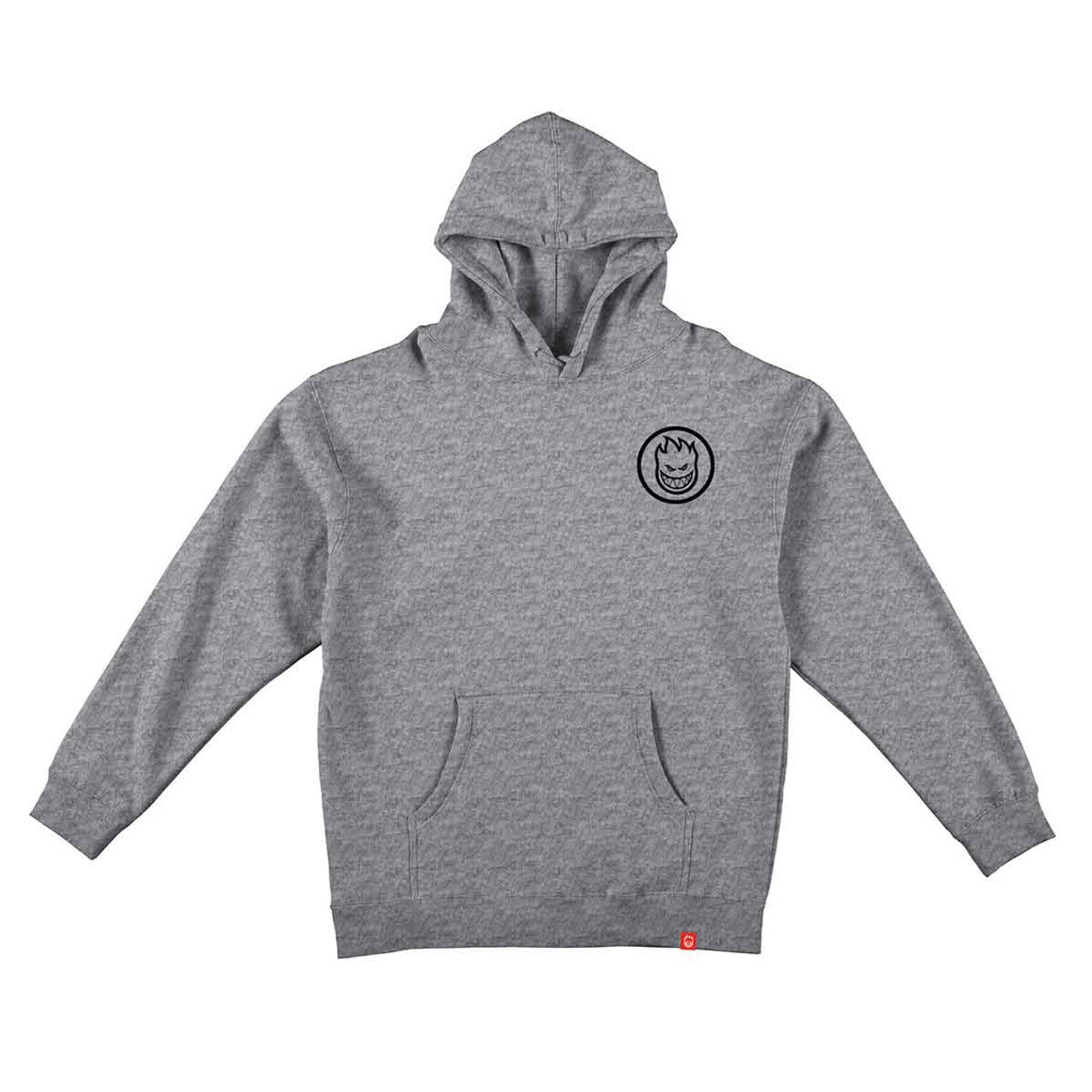 Spitfire 'Swirled Classic' Hoodie - Grey/Black
