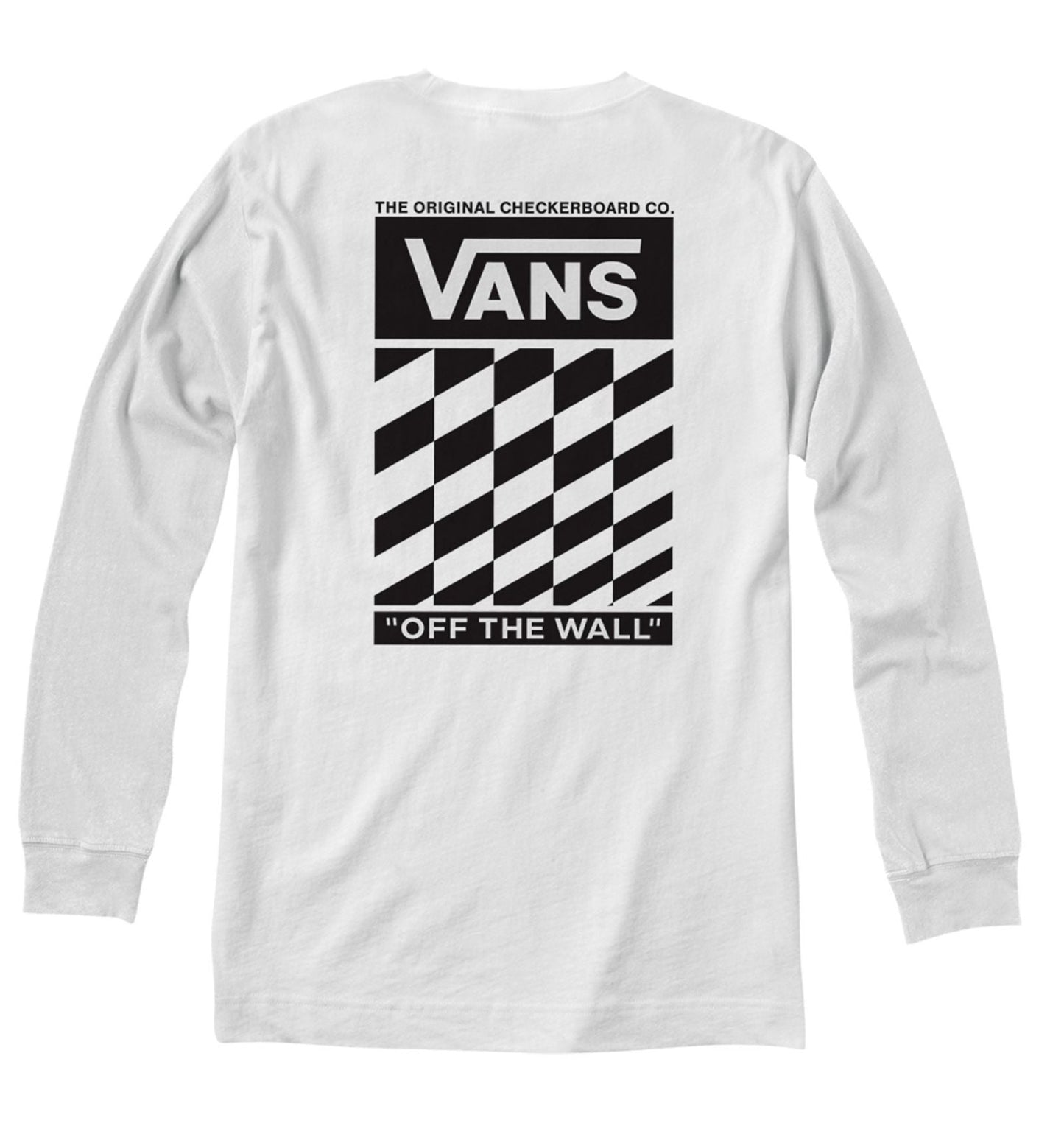 Vans 'Classic Slanted Check' L/S Tee - White