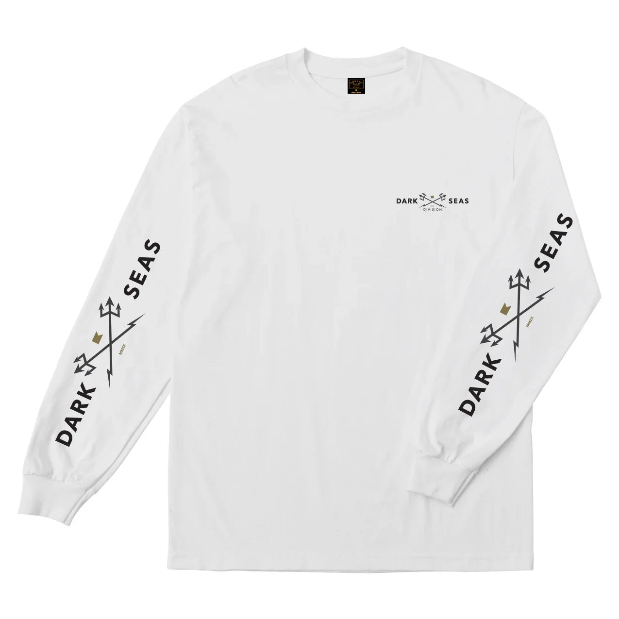 Dark Seas 'Headmaster' L/S Tee - White