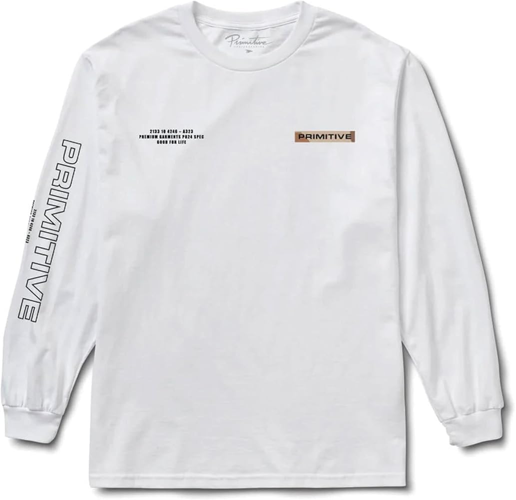 Primitive 'Alert' L/S Tee - White