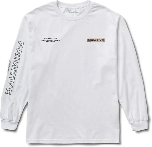 Primitive 'Alert' L/S Tee - White