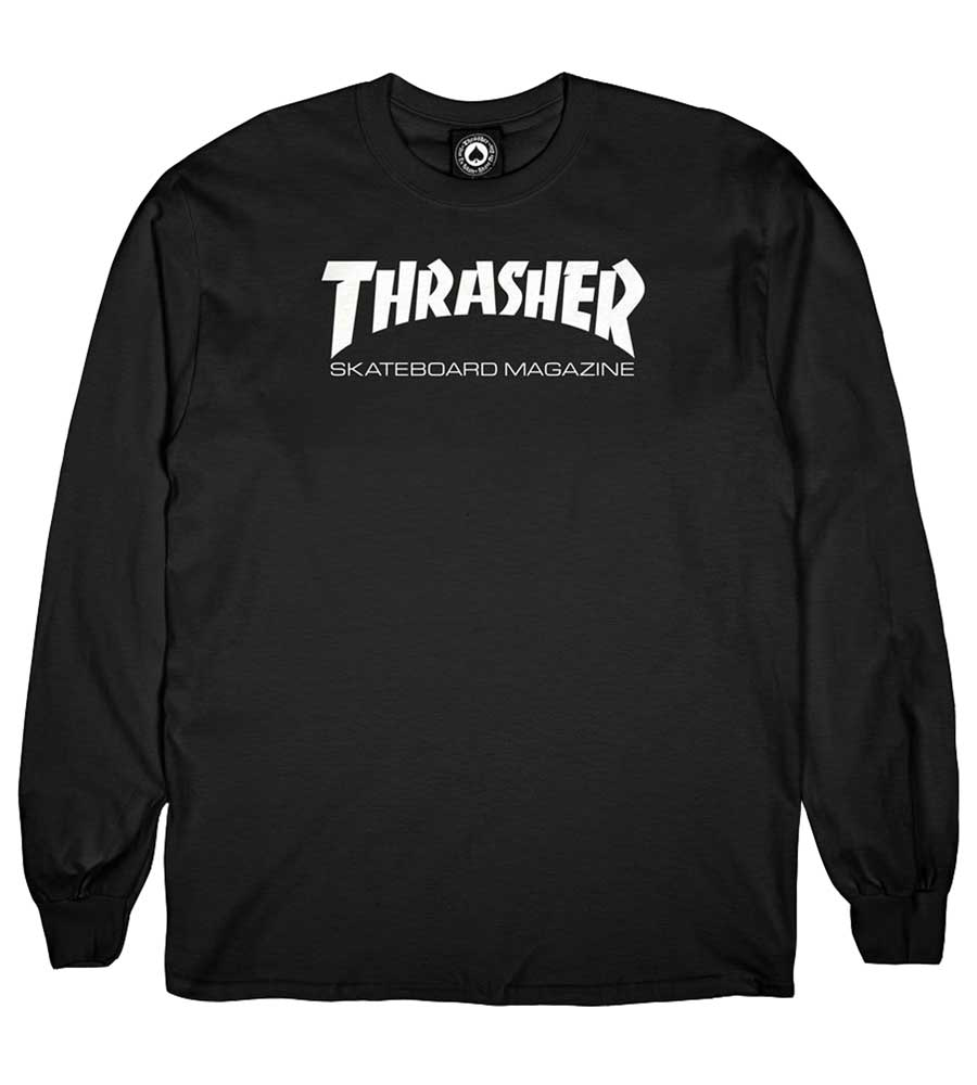 Thrasher 'Mag Logo' L/S Tee - Black
