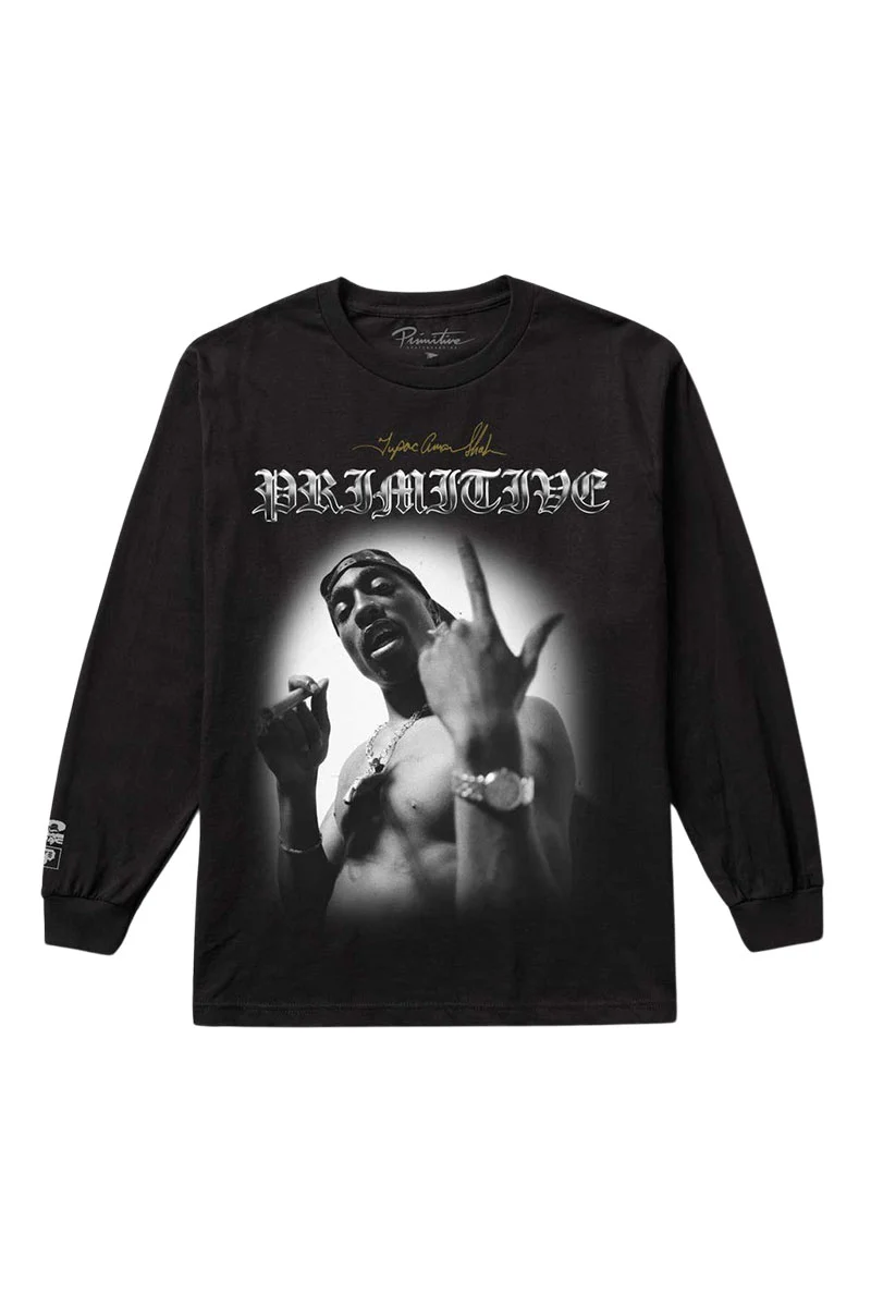 Primitive x Tupac 'One' L/S Tee - Black