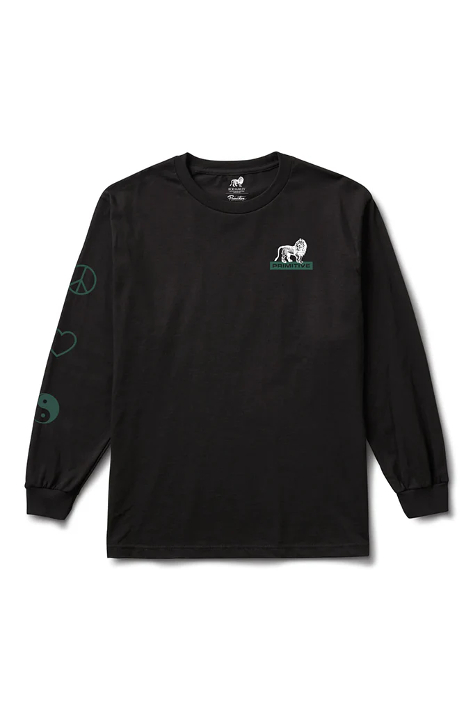 Primitive x Bob Marley 'Life Forever' L/S Tee - Black